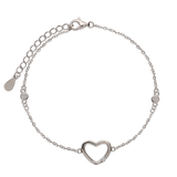 Pulseira Delicada, Prata de lei 925, Zircónia de cultivo