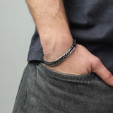Pulseira Masculina, Aço inoxidável, Nenhuma pedra