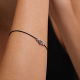 Pulseira delicada, Prata, Nenhuma pedra