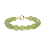 Pulseira de pedra, Banhado a Ouro, Quartzo de cultivo