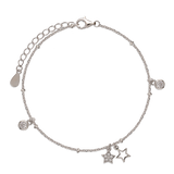 Pulseira Delicada, Prata de lei 925, Zircónia de cultivo