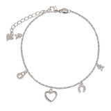 Pulseira Delicada, Prata de lei 925, Zircónia de cultivo