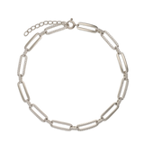 Pulseira em prata 925 com zircónia