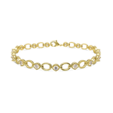 Pulseira Temática, Banhado a Ouro, Zircónia de cultivo