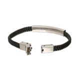 Pulseira masculina em aço inoxidável