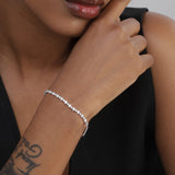 Pulseira em prata 925 com zircónia