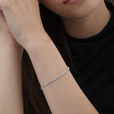 Pulseira em prata 925 com zircónia