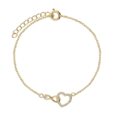 Pulseira Temática, Banhado a Ouro, Zircónia de cultivo