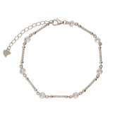 Pulseira de corrente, Prata de lei 925, Zircónia de cultivo