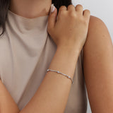 Pulseira de corrente, Prata de lei 925, Zircónia de cultivo