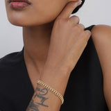 Pulseira banhada a ouro
