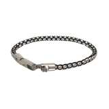 Pulseira masculina em aço inoxidável