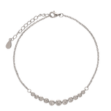 Pulseira delicada, Prata de lei 925, Zircónia de cultivo