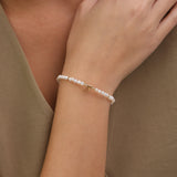 pulseira de pérolas, Banhado a Ouro, Pérola cultivada