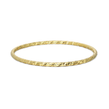 Pulseira rígida banhada a ouro