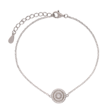 Pulseira em prata 925 com zircónia