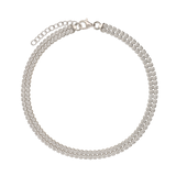 Pulseira de ténis dupla em prata 925 com zircónias