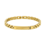 Pulseira masculina, Aço inoxidável, Zircónia de cultivo
