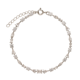 Pulseira Delicada, Prata de lei 925, Zircónia de cultivo
