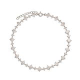 Pulseira em prata 925 com zircónia
