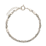 Pulseira de pedra, Pedras de hematita com metais, Hematite de cultivo
