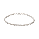 Pulseira para Tornozelo, Prata, Nenhuma pedra