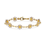 Pulseira para tornozelo banhada a ouro