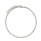 Pulseira para tornozelo em aço inoxidável