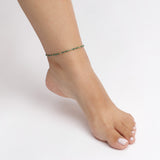 Pulseira para Tornozelo, Aço inoxidável, Man made Epidote