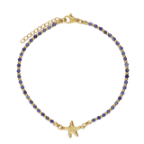 Pulseira para Tornozelo, Aço inoxidável em banho de ouro cerca de 1 mícron, Lápis de cultivo