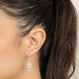 Pendentes em prata 925 com zircónias