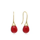 Pendentes banhados a ouro com ágata