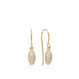 Pendentes banhados a ouro com zircónias