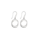 Pendentes em prata 925 com zircónia
