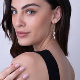 Pendentes banhados a ouro com pérolas