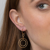 Pendentes banhados a ouro