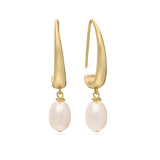 Pendentes banhados a ouro com pérola