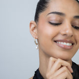 Pendentes banhados a ouro com pérola