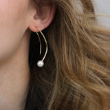 Pendentes, Banhado a Ouro, Swarovski de cultivo