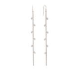 Pendentes em prata 925 com zircónia