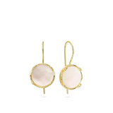 Pendentes banhado a ouro com madrepérola