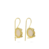 Pendentes banhado a ouro com madrepérola