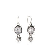 Pendentes em prata 925 com zircónia