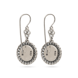 Pendentes em prata com cristais swarovski