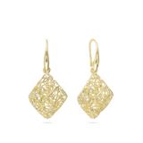 Pendentes banhados a ouro com zircónia