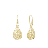 Pendentes banhados a ouro com zircónia