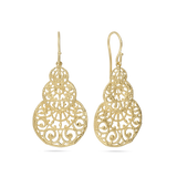 Pendentes trabalhados banhados a ouro
