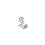 Ear cuff estrela em prata 925 com zircónias