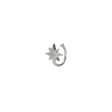 Ear cuff estrela em prata 925 com zircónias