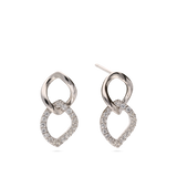 Pendentes em prata 925 com zircónia
